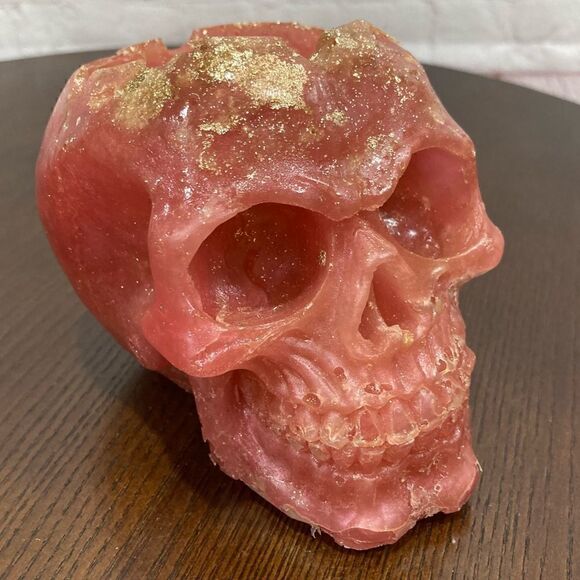 SKULL SHAPED EPOXY RESIN ashtray/planter - Picture 2 of 13